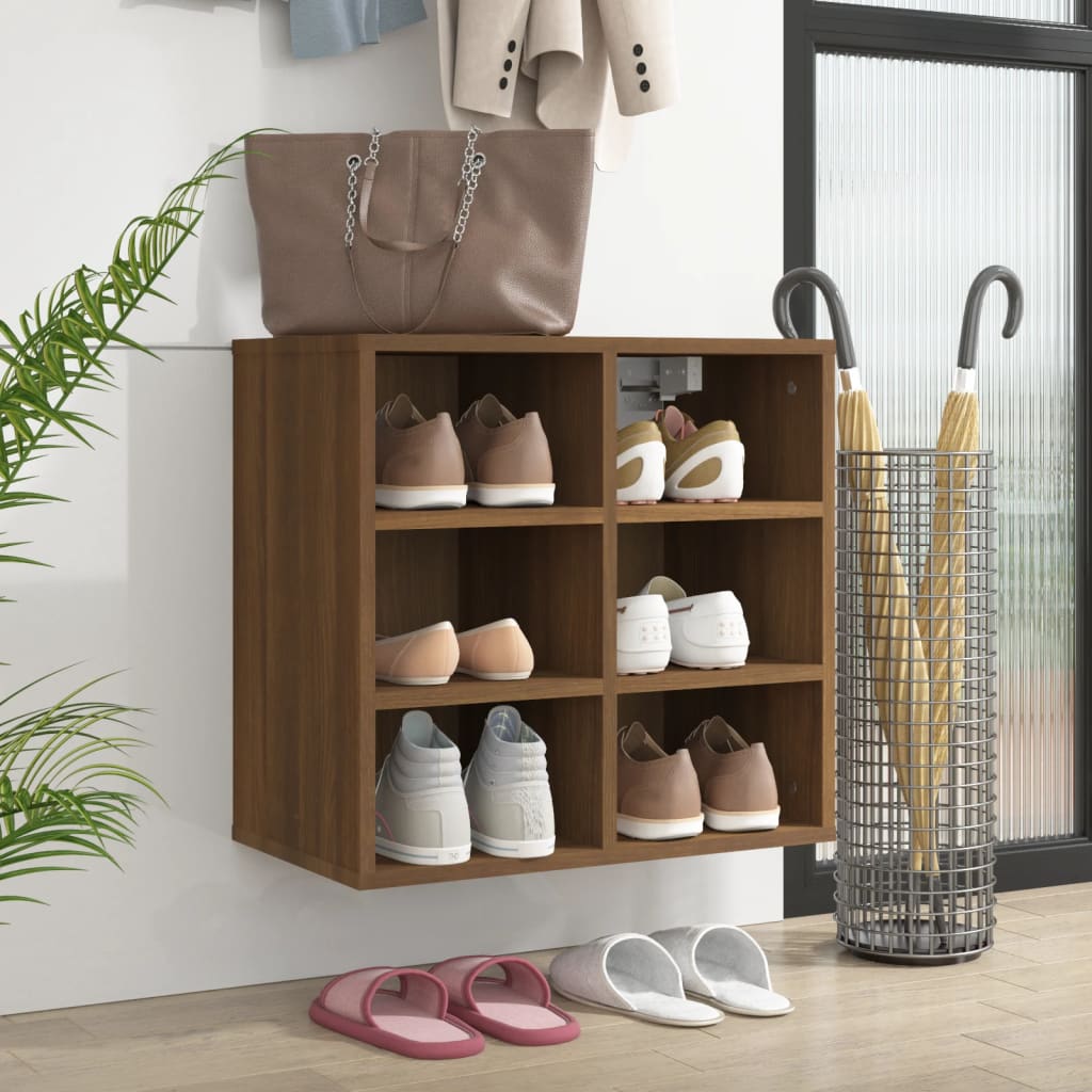Shoe Cabinet Brown Oak 52,5x30x50 cm