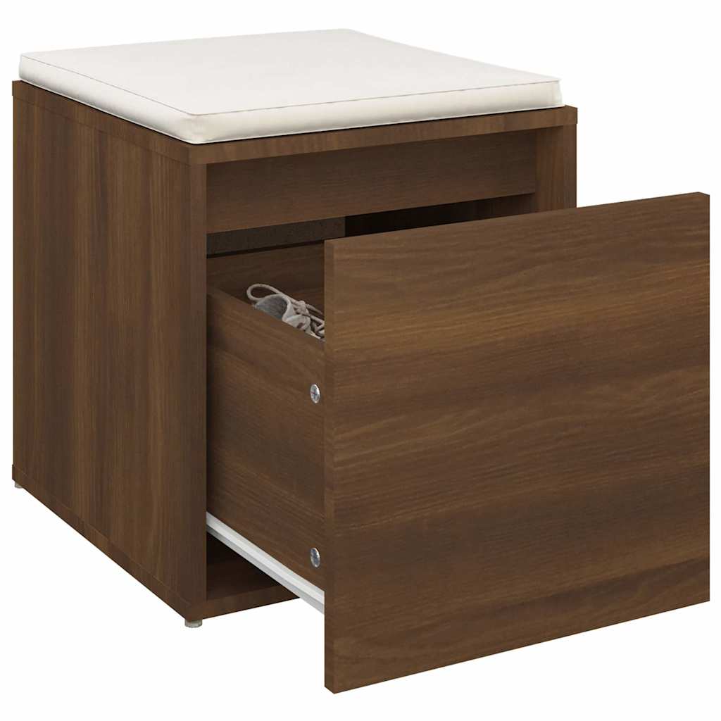 Box Drawer Brown Oak 40,5x40x40 cm Engineered Wood