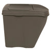 Stackable Garbage Bin Boxes 3 pcs Grey 75 L Polypropylene