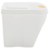 Stackable Garbage Bin Boxes 4 pcs White 100 L Polypropylene