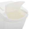 Stackable Garbage Bin Boxes 4 pcs White 100 L Polypropylene