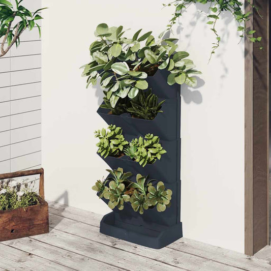 Garden Plant Set | Anthracite | Polypropylene | Small