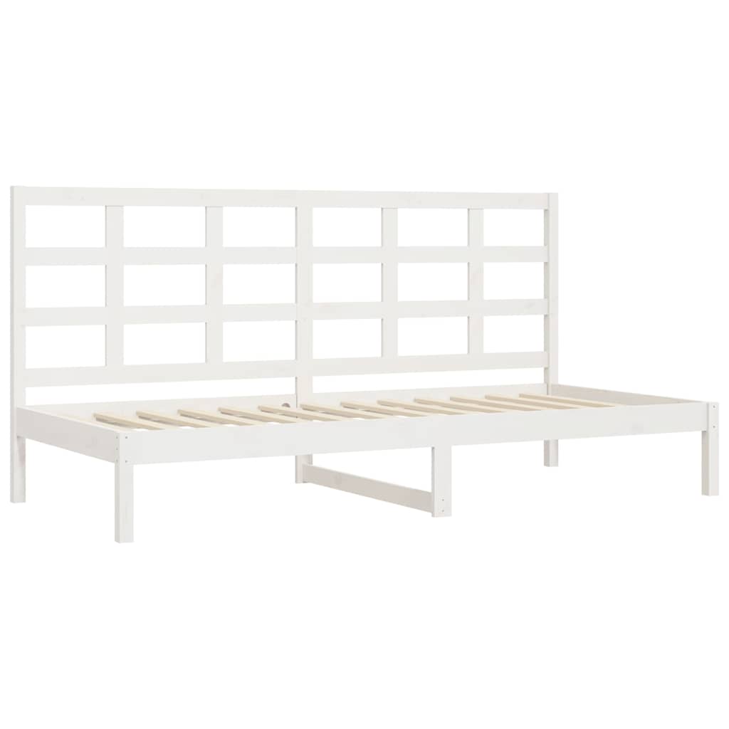 Day Bed without Mattress White 80x200 cm Solid Wood Pine