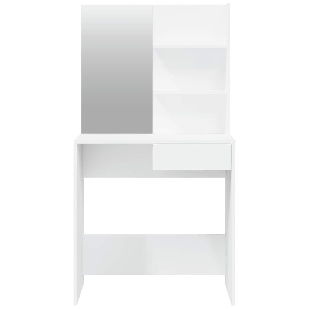 Dressing Table Set White 74.5x40x141 cm