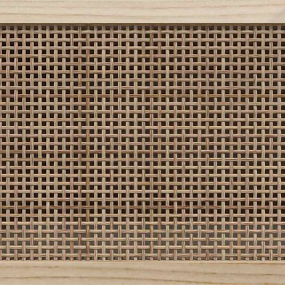 TV Cabinet Brown 80x30x40 cm Solid Wood Pine and Natural Rattan