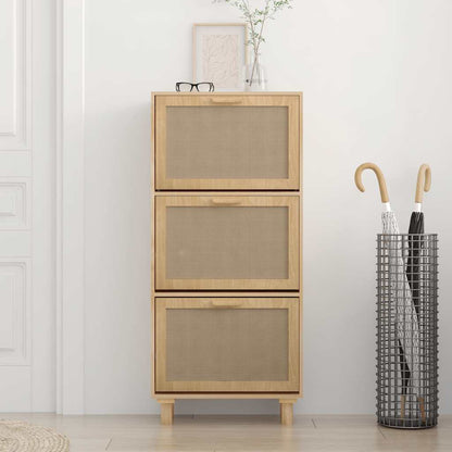 Shoe Cabinet | Brown | Engineered wood | 115 cm tall | Shoe Cabinet