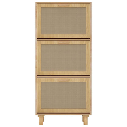 Shoe Cabinet | Brown | Engineered wood | 115 cm tall | Shoe Cabinet