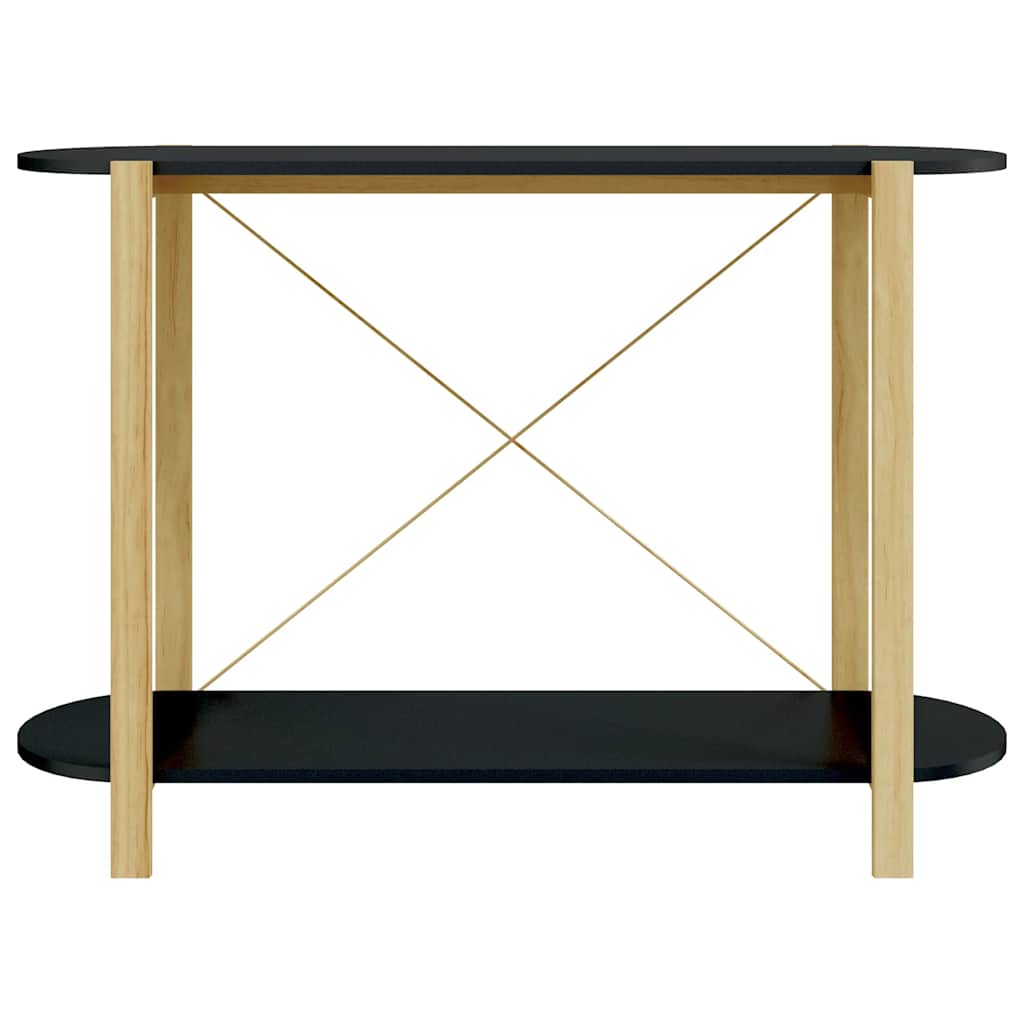 Console Table Black 110x38x75 cm Engineered Wood