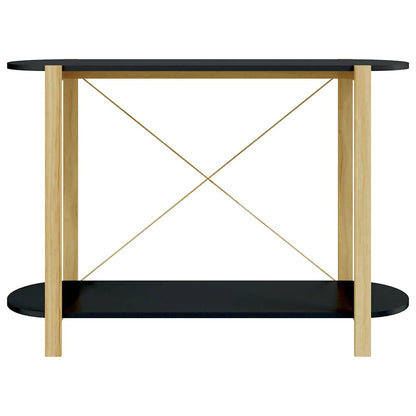 Console Table Black 110x38x75 cm Engineered Wood