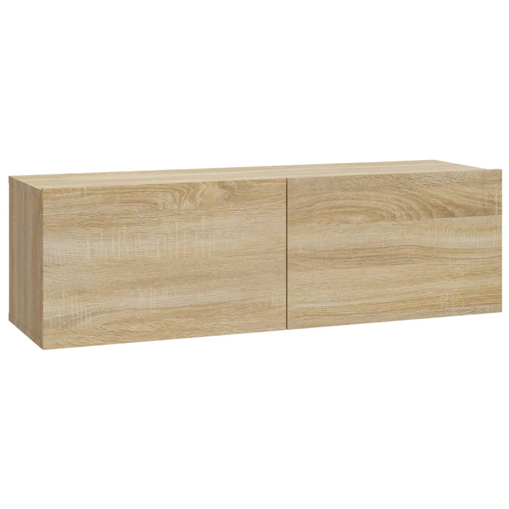 Wall TV Cabinets 4 pcs Sonoma Oak 100x30x30 cm