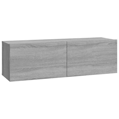 Wall TV Cabinets 4 pcs Grey Sonoma 100x30x30 cm