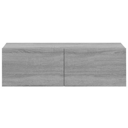 Wall TV Cabinets 4 pcs Grey Sonoma 100x30x30 cm