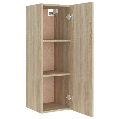 4 Piece TV Cabinet Set Sonoma Oak Engineered Wood