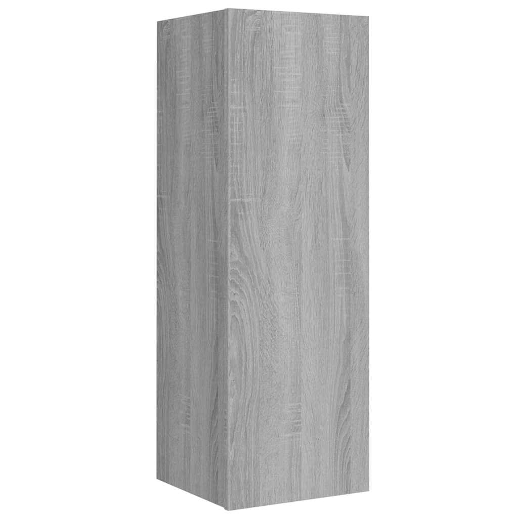 4 Piece TV Cabinet Set Grey Sonoma Engineered Wood