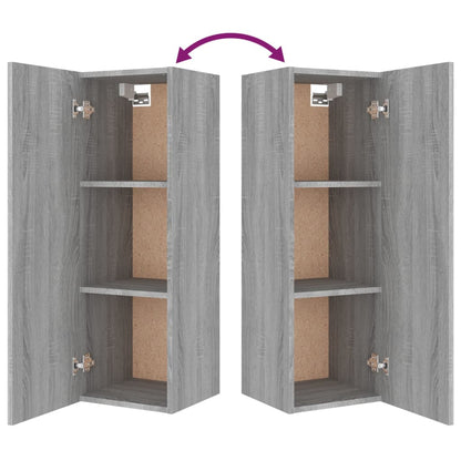 8 Piece TV Cabinet Set Grey Sonoma Engineered Wood