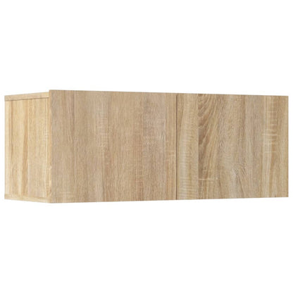 5 Piece TV Cabinet Set Sonoma Oak Engineered Wood