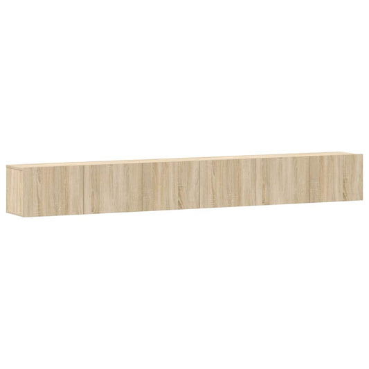 3 Piece TV Cabinet Set Sonoma Oak Engineered Wood