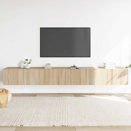 3 Piece TV Cabinet Set Sonoma Oak Engineered Wood
