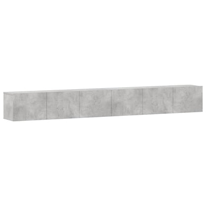 3 Piece TV Cabinet Set Concrete Grey Engineered Wood