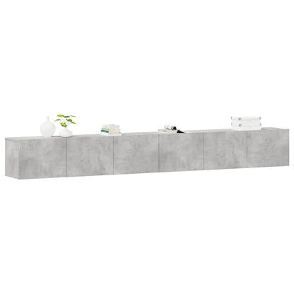 3 Piece TV Cabinet Set Concrete Grey Engineered Wood