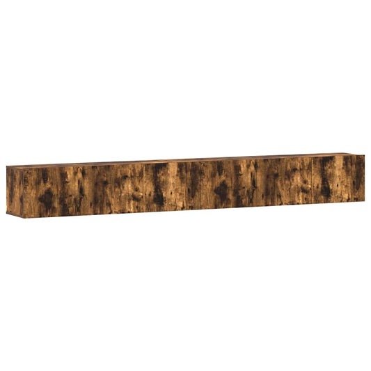 3 Piece TV Cabinet Set Smoked Oak Engineered Wood