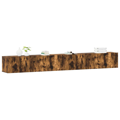 3 Piece TV Cabinet Set Smoked Oak Engineered Wood
