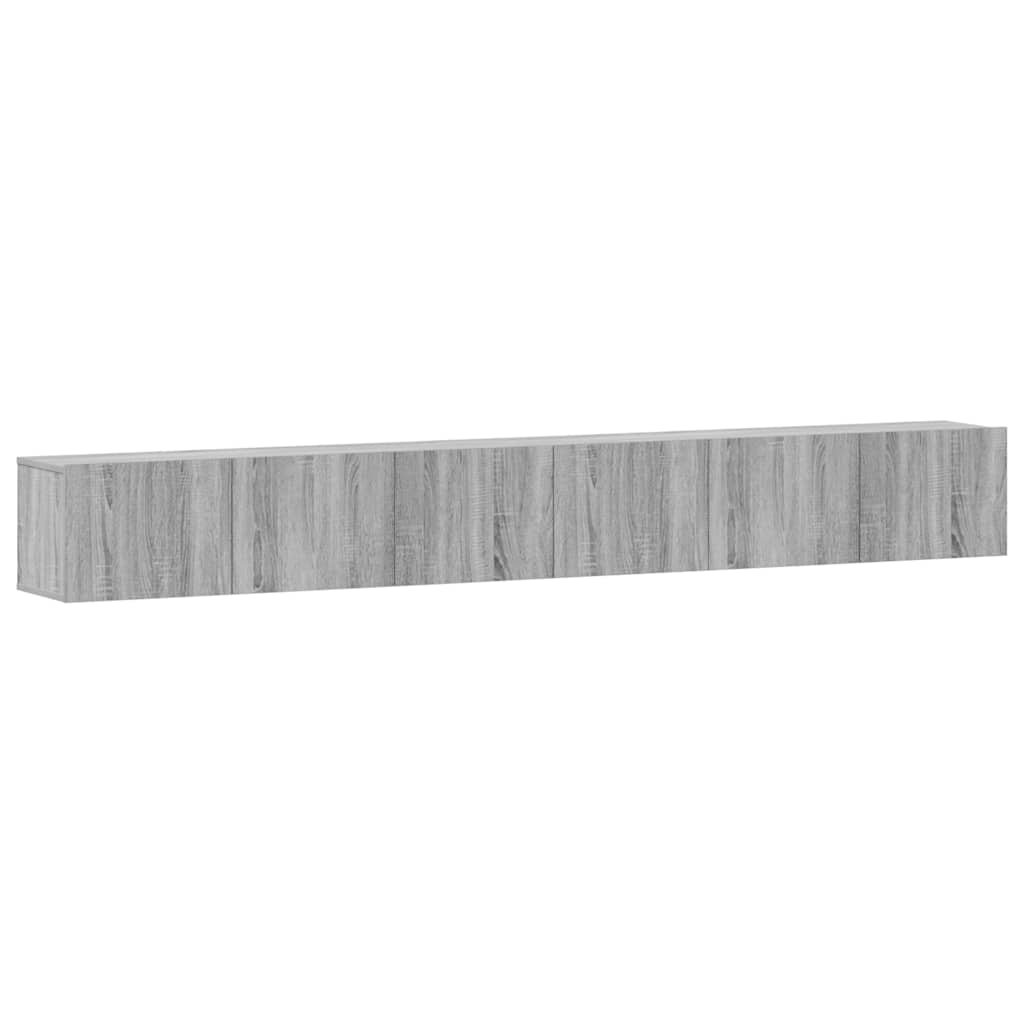 3 Piece TV Cabinet Set Grey Sonoma Engineered Wood