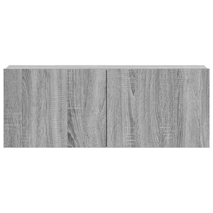 3 Piece TV Cabinet Set Grey Sonoma Engineered Wood