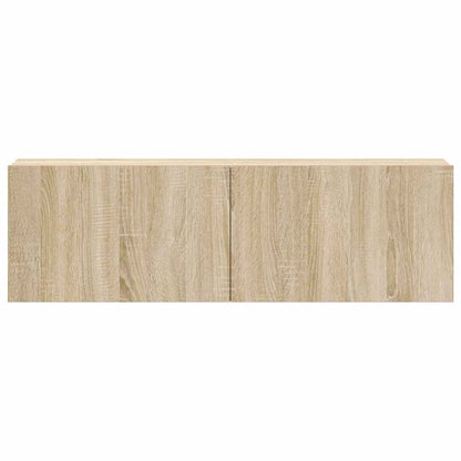 3 Piece TV Cabinet Set Sonoma Oak Engineered Wood