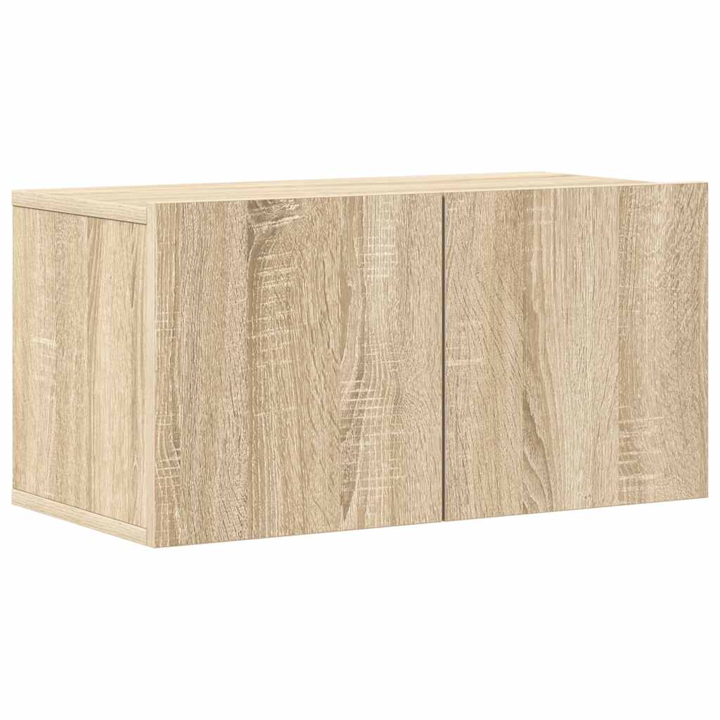 7 Piece TV Cabinet Set Sonoma Oak Engineered Wood