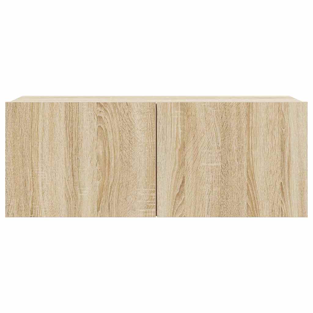 7 Piece TV Cabinet Set Sonoma Oak Engineered Wood