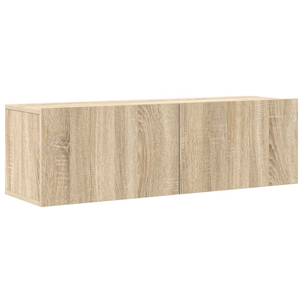 7 Piece TV Cabinet Set Sonoma Oak Engineered Wood