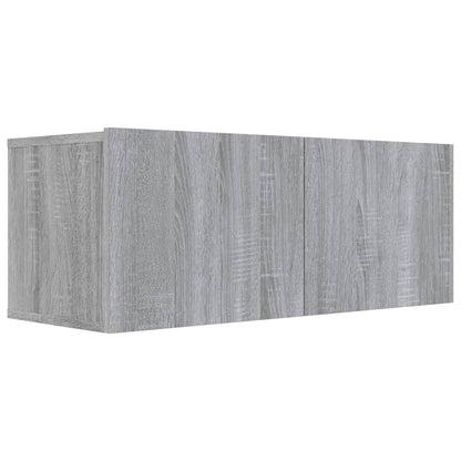 7 Piece TV Cabinet Set Grey Sonoma Engineered Wood