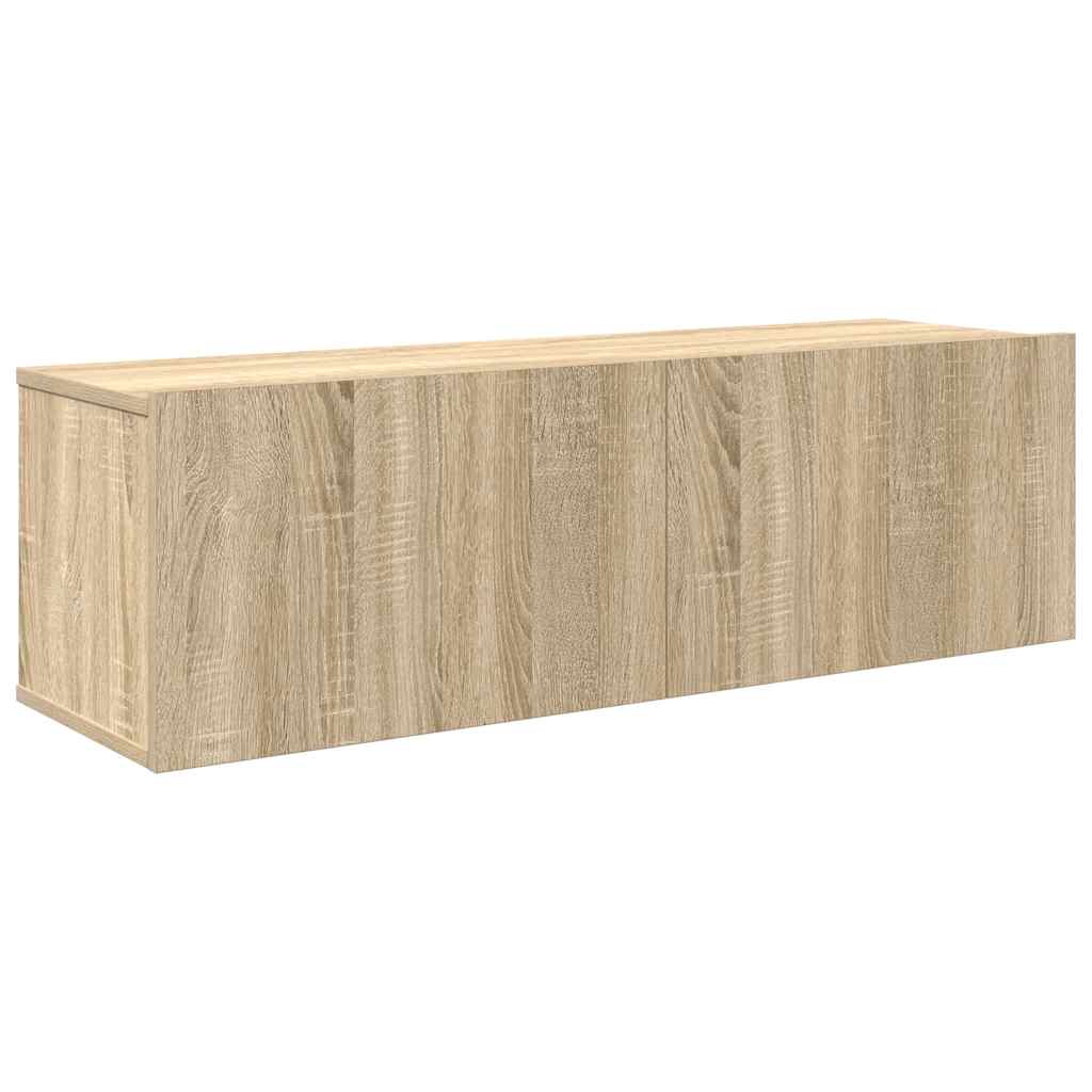 4 Piece TV Cabinet Set Sonoma Oak Engineered Wood