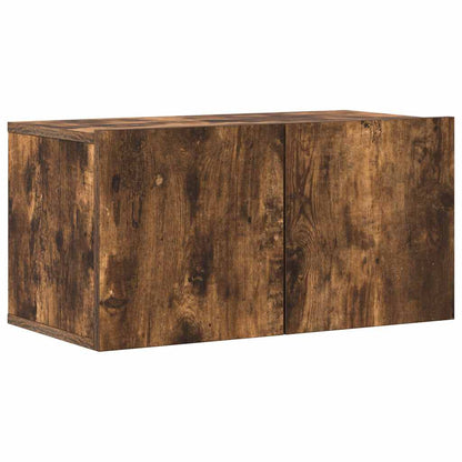 4 Piece TV Cabinet Set Smoked Oak Engineered Wood