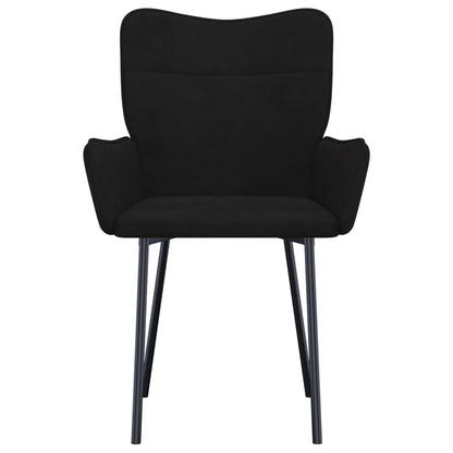Dining Chairs 2 pcs Black Velvet