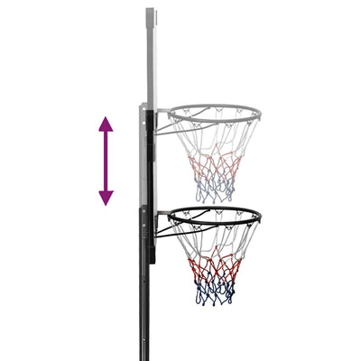 Basketball Stand Transparent 235-305 cm Polycarbonate