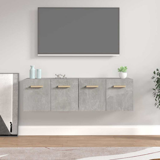 Wall Cabinets 2 pcs Concrete Grey 60x36.5x35 cm Engineered Wood