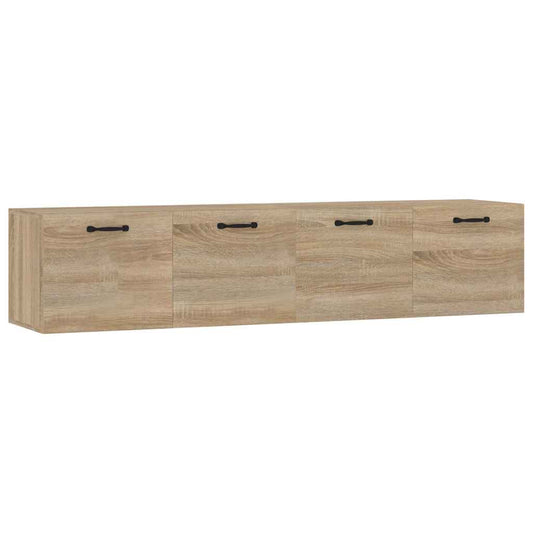 Wall Cabinets 2 pcs Sonoma Oak 60x36.5x35 cm Engineered Wood