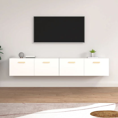 Wall Cabinets 2 pcs White 100x36.5x35 cm Engineered Wood