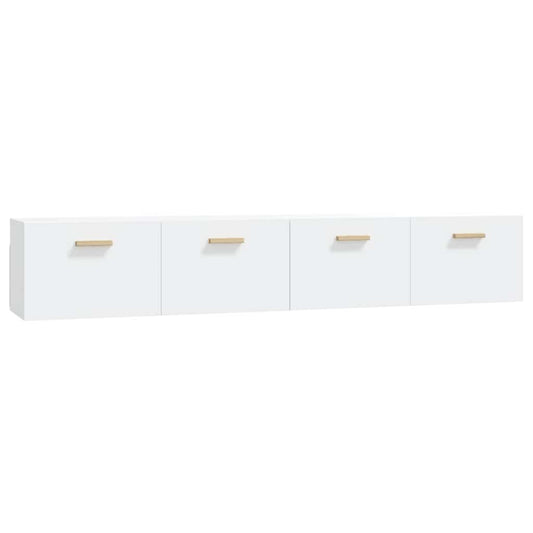 Wall Cabinets 2 pcs White 100x36.5x35 cm Engineered Wood
