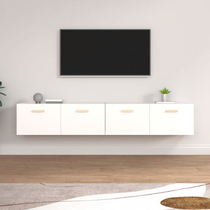 Wall Cabinets 2 pcs White 100x36.5x35 cm Engineered Wood