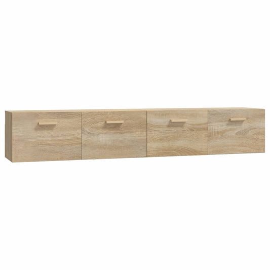 Wall Cabinets 2 pcs Sonoma Oak 100x36.5x35 cm Engineered Wood
