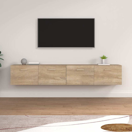 Wall Cabinets 2 pcs Sonoma Oak 100x36.5x35 cm Engineered Wood
