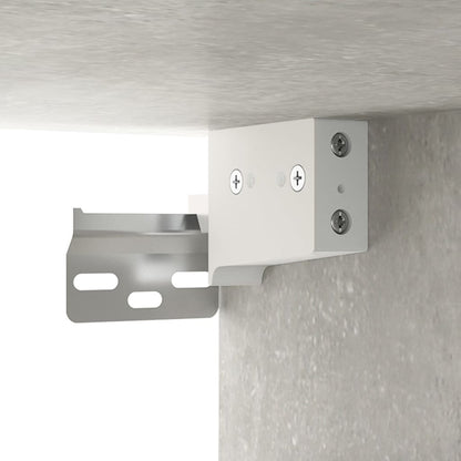 Wall Cabinets 2 pcs Concrete Grey 100x36.5x35 cm Engineered Wood