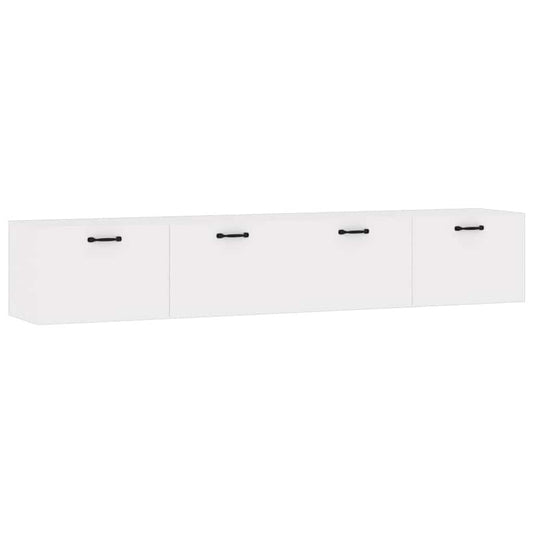 Wall Cabinets 2 pcs White 100x36.5x35 cm Engineered Wood