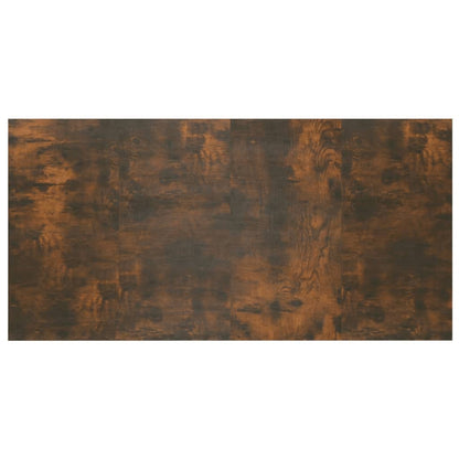 Bed Headboard With Cabinet | Smoked oak | Engineered wood