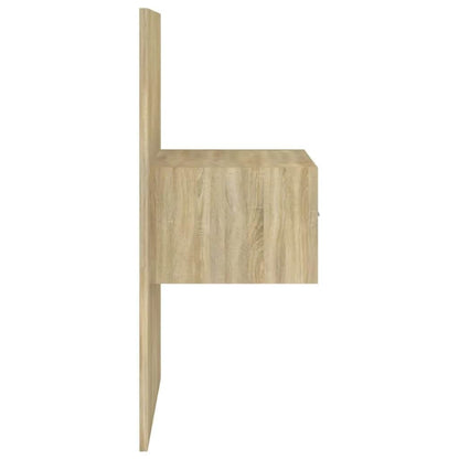 Bed Headboard with Cabinets Sonoma Oak Engineered Wood