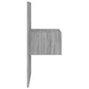 Bed Headboard with Cabinets Grey Sonoma Engineered Wood