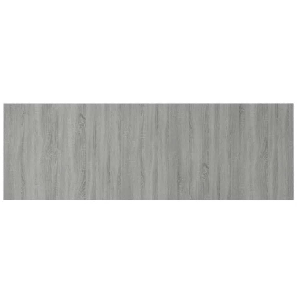 Bed Headboard With Cabinet | Grey Sonoma | Engineered wood | Large
